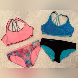 Ivivva Pink and Blue Swimsuits Set of 2